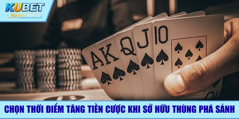 Mẹo chọn thời điểm tăng tiền cược khi sở hữu Thùng phá sảnh
