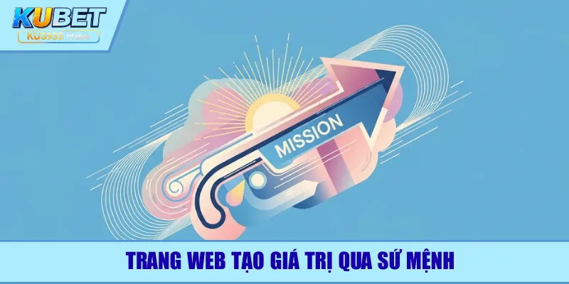 Trang web tạo giá trị qua sứ mệnh